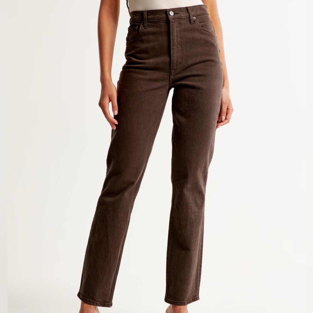 abercrombie & fitch ‘90s straight ultra high rise jeans